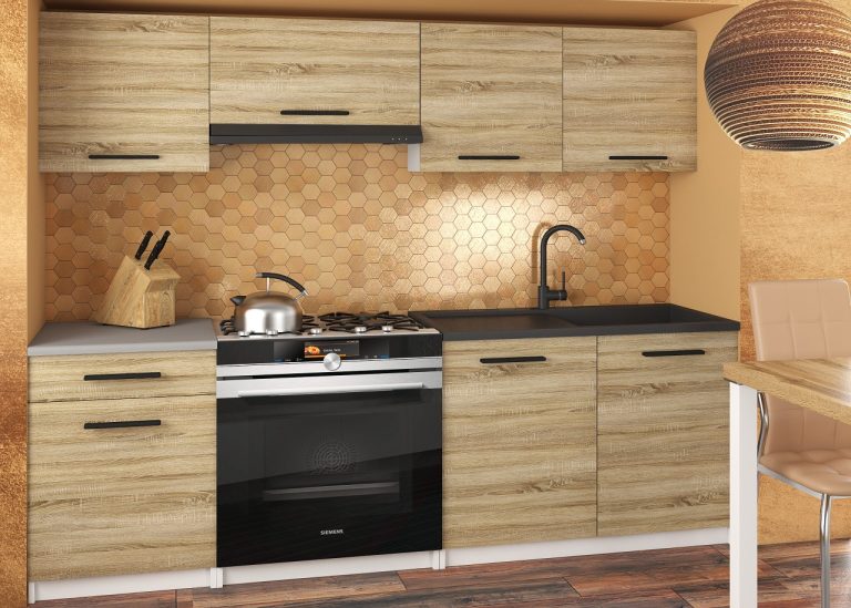 Mobili da cucina 180 cm in rovere Wotan rovere Sonoma senza piano di lavoro Produttore TOR SUPERUNIQA2/3/WT/DS/BB/B1
