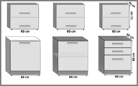 Mobili da cucina 180 cm bianco lucido nero lucido con piano di lavoro Produttore INF PRIMERA/3/WT/WWB/0/D