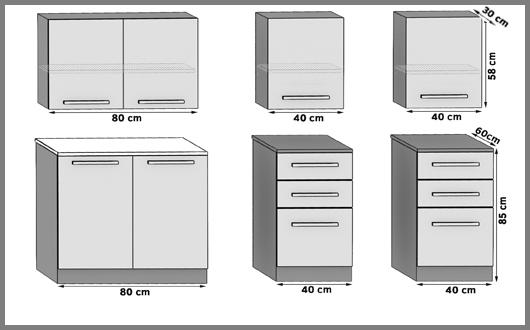 Mobili da cucina 160 cm nero ebano scuro con piano di lavoro Produttore TOR KOMPAKTO/2/WT/HK/0/U