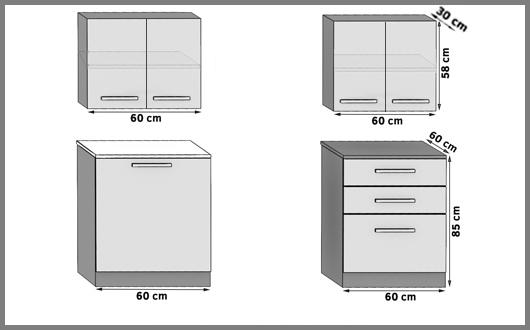 Mobili da cucina 120 cm in rovere Wotan rovere Sonoma con piano di lavoro Produttore TOR TIESTO/2/WT/DS/0/U