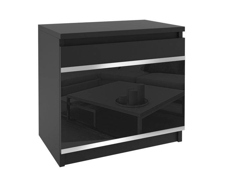 Comodino Belini nero Produttore BH SN1/1/B/B/4B/0
