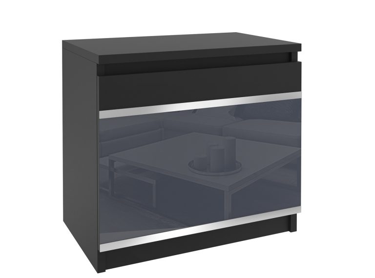 Comodino Belini nero/grigio Produttore BH SN1/1/B/B/4S/0
