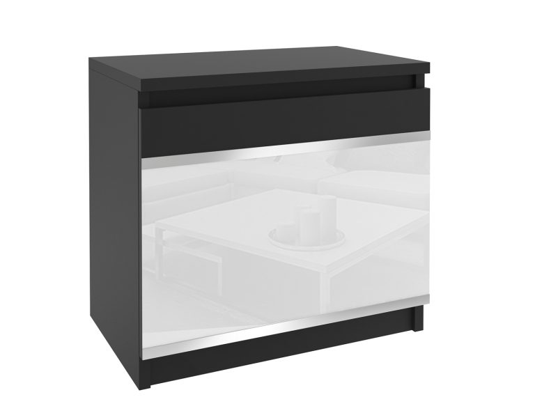Comodino Belini nero/bianco Produttore BH SN1/1/B/B/4W/0
