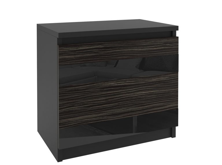Comodino Belini nero / ebano reale Produttore MH SN1/0/B/HK/B/0