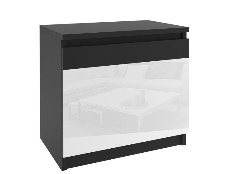 Comodino Belini nero / bianco Produttore SI SN1/0/B/B/W/0