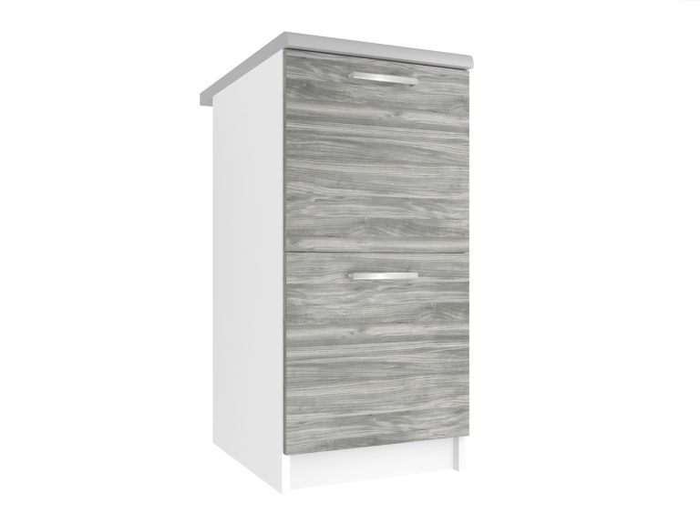 Mobile da cucina Belini inferiore 40 cm grigio antracite Glamour Wood con piano di lavoro Produttore TOR SD2-40/0/WT/GW/0/E
