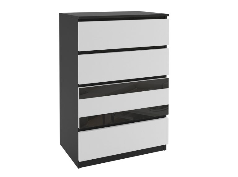 Comò 51 Belini nero / bianco Produttore MH KOM1/1/B/W/B/0