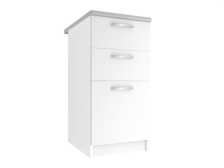Mobile da cucina Belini inferiore con cassetti 40 cm bianco opaco senza piano di lavoro Produttore TOR SDSZ40/0/WT/WT/BB/E