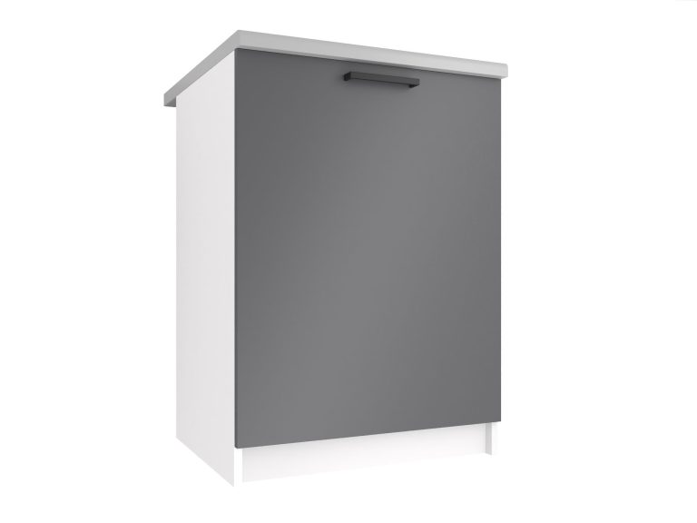 Mobile da cucina Belini inferiore 60 cm grigio opaco senza piano di lavoro Produttore TOR SD60/0/WT/SR/BB/B1/