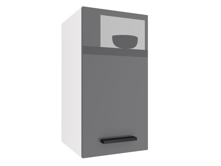 Mobile da cucina Belini superiore 30 cm grigio lucido Produttore INF SG30/2/WT/S/0/B1