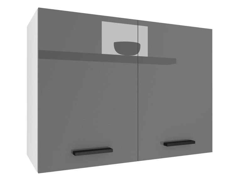 Mobile da cucina Belini superiore 80 cm grigio lucido Produttore INF SG80/2/WT/S/0/B1
