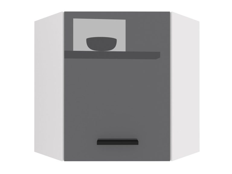 Mobile da cucina Belini angolare superiore 60 cm grigio lucido Produttore INF SGN60/2/WT/S/0/B1

