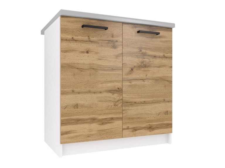 Mobile da cucina Belini inferiore 80 cm rovere wotan senza piano di lavoro Produttore TOR SD80/0/WT/DW/BB/B1
