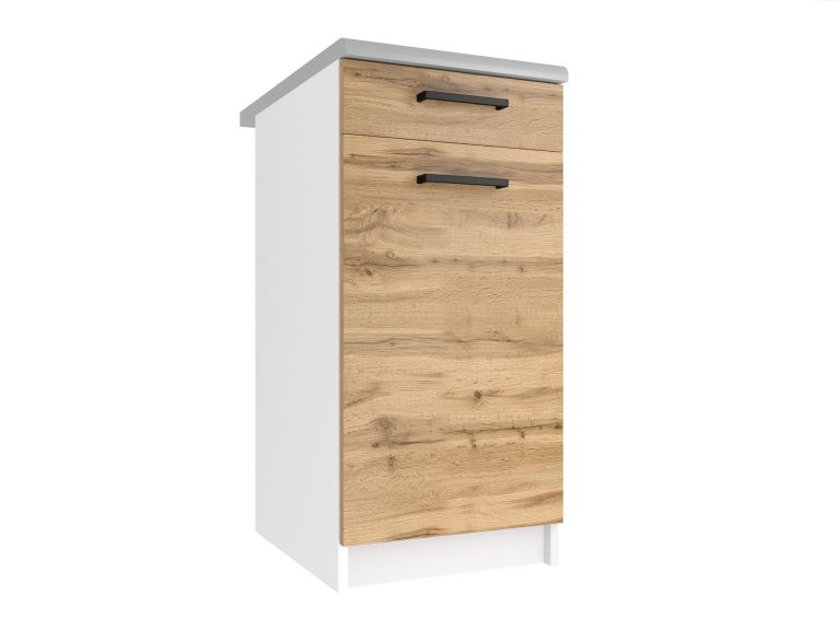 Mobile da cucina Belini inferiore con cassetti 40 cm rovere wotan senza piano di lavoro Produttore TOR SDSZ1-40/1/WT/DW/BB/B1