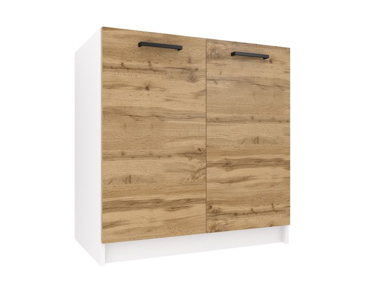 Mobile da cucina Belini con lavello 80 cm rovere wotan senza piano di lavoro Produttore TOR SDZ80/0/WT/DW/0/B1
