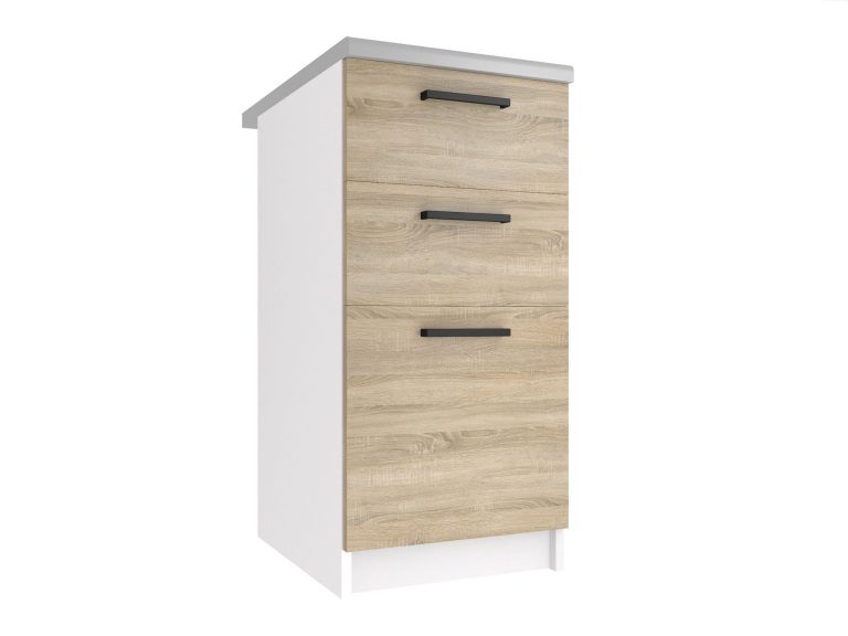 Mobile da cucina Belini inferiore con cassetti 40 cm rovere sonoma senza piano di lavoro Produttore TOR SDSZ40/1/WT/DS/BB/B1
