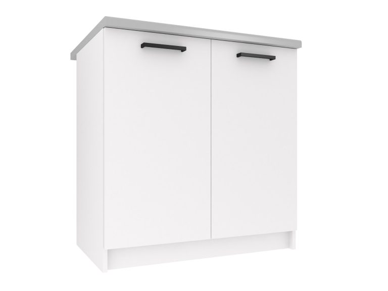 Mobile da cucina Belini inferiore 80 cm bianco opaco senza piano di lavoro Produttore TOR SD80/0/WT/WT/BB/B1
