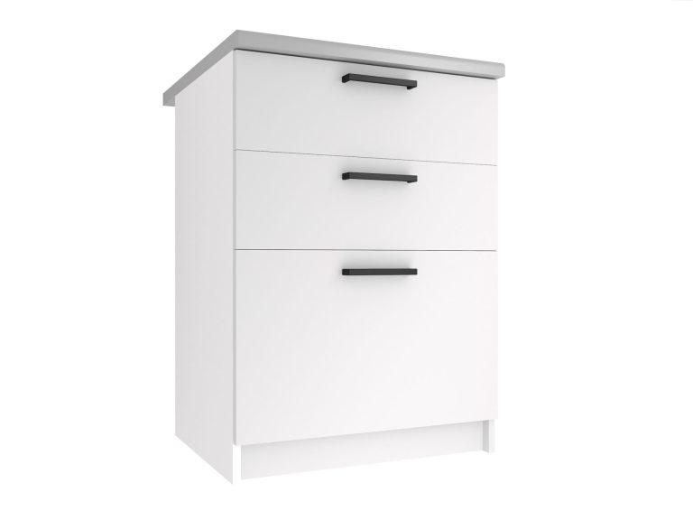 Mobile da cucina Belini inferiore con cassetti 60 cm bianco opaco senza piano di lavoro Produttore TOR SDSZ60/1/WT/WT/BB/B1