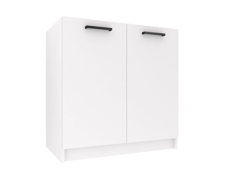 Mobile da cucina Belini con lavello 80 cm bianco opaco senza piano di lavoro Produttore TOR SDZ80/0/WT/WT/0/B1
