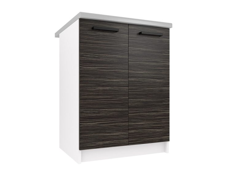 Mobile da cucina Belini inferiore 60 cm ebano reale con piano di lavoro Produttore TOR SD2-60/0/WT/HK/0/B1