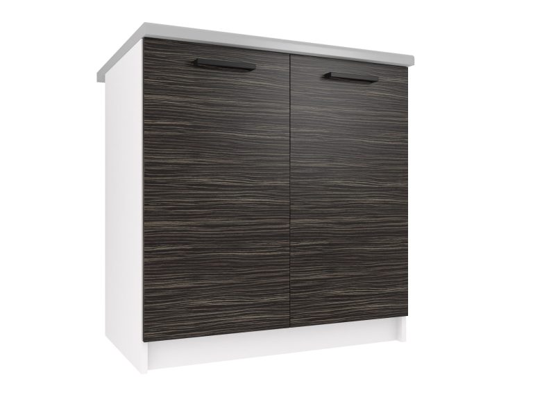 Mobile da cucina Belini inferiore 80 cm ebano reale senza piano di lavoro Produttore TOR SD80/0/WT/HK/BB/B1
