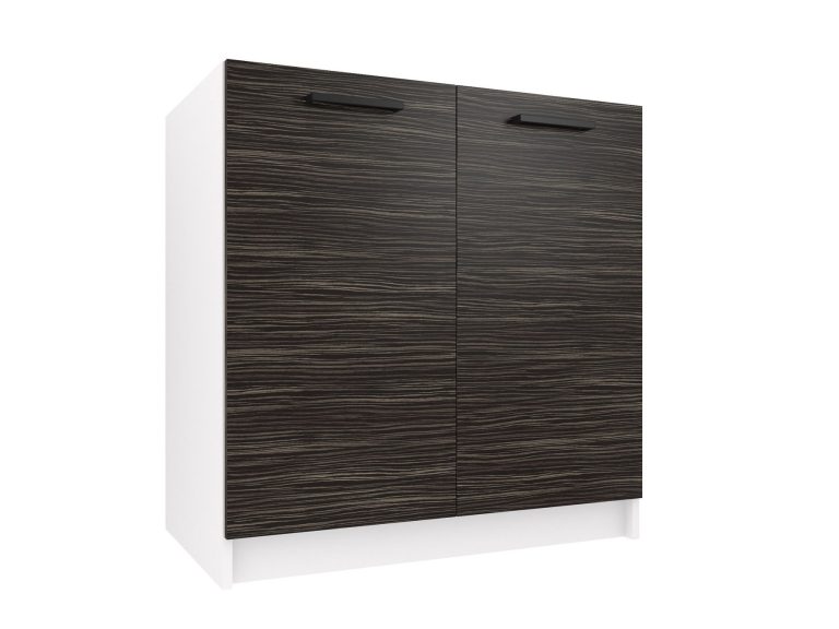 Mobile da cucina Belini con lavello 80 cm ebano reale senza piano di lavoro Produttore TOR SDZ80/0/WT/HK/0/B1
