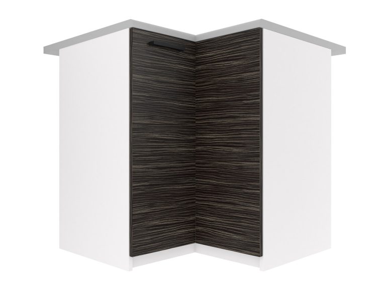 Mobile da cucina Belini angolare inferiore 90 cm ebano reale senza piano di lavoro Produttore TOR SNP90/2/WT/HK/BB/B1