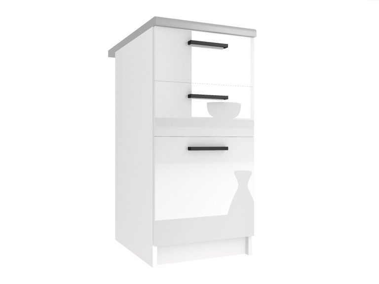 Mobile da cucina Belini inferiore con cassetti 40 cm bianco lucido con piano di lavoro Produttore INF SDSZ40/1/WT/W/0/B1
