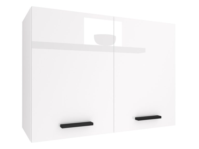 Mobile da cucina Belini superiore 80 cm bianco lucido Produttore INF SG80/2/WT/W/0/B1
