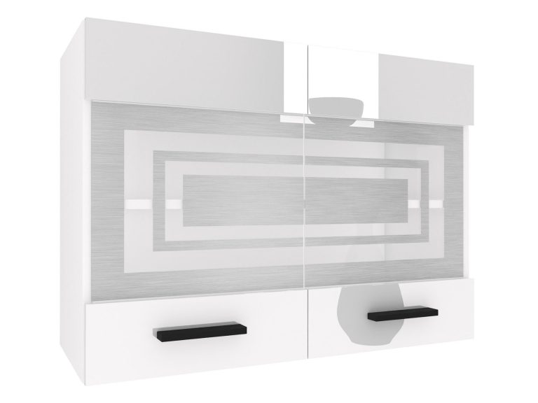 Mobile da cucina Belini superiore 80 cm bianco lucido Produttore INF SGW80/3/WT/W/0/B1
