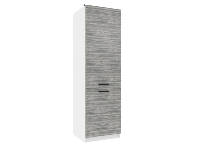 Mobile da cucina alto Belini per frigorifero da incasso 60 cm grigio antracite Glamour Wood Produttore TOR SSL60/0/WT/GW/0/B1
