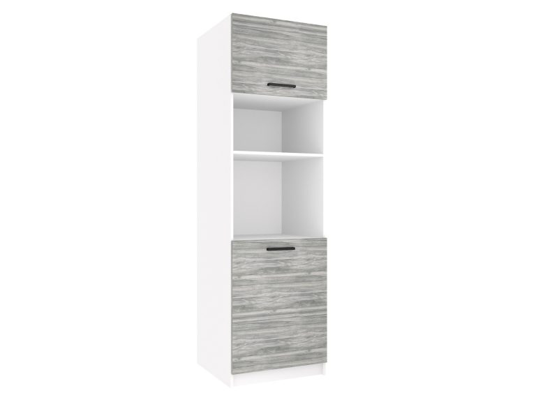 Mobile da cucina alto Belini per forno da incasso 60 cm grigio antracite Glamour Wood Produttore TOR SSP60/1/WT/GW/0/B1
