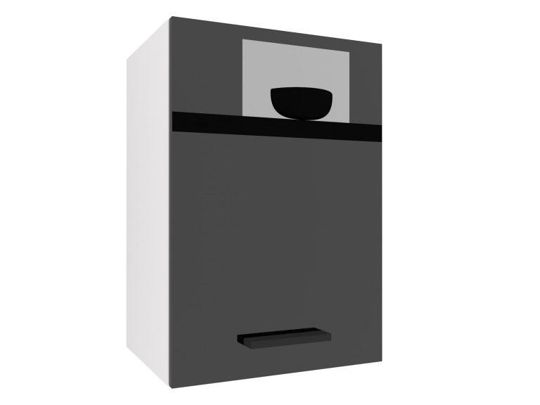 Mobile da cucina Belini superiore 40 cm nero lucido Produttore INF SG40/1/WT/B/0/B1