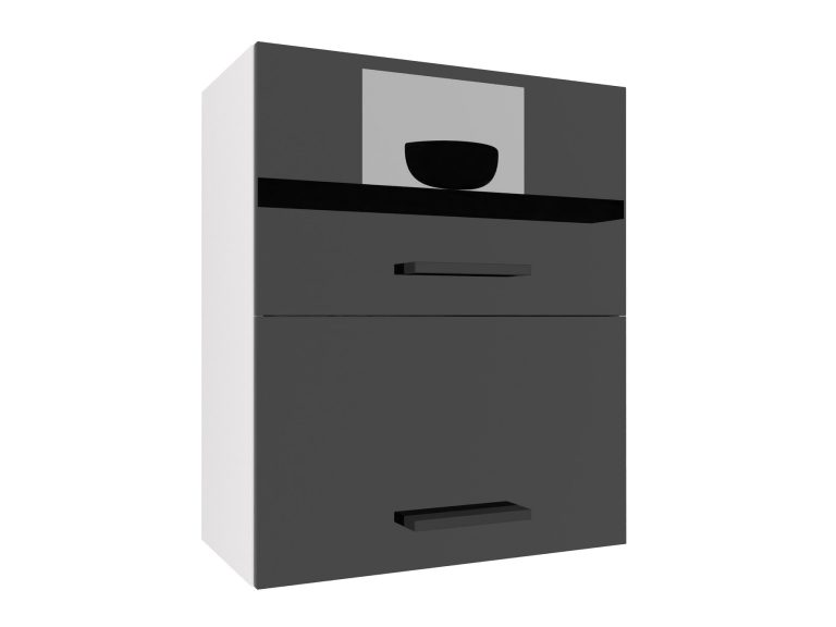 Mobile da cucina Belini superiore 60 cm nero lucido Produttore INF SGP2-60/2/WT/B/0/B1


