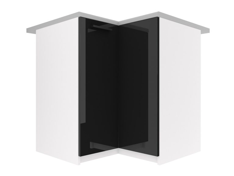 Mobile da cucina Belini angolare inferiore 90 cm nero lucido senza piano di lavoro Produttore INF SNP90/1/WT/B/BB/B1