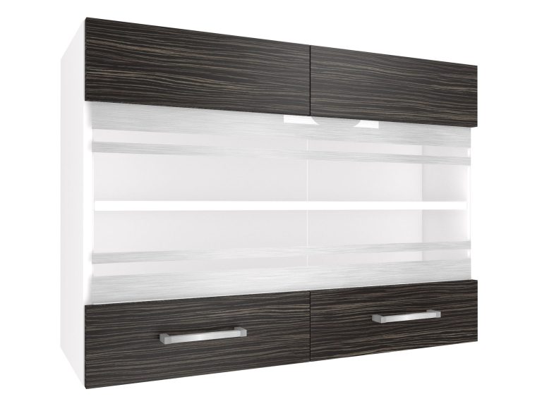 Mobile da cucina Belini superiore 80 cm ebano reale Produttore TOR SGW80/2/WT/HK/0/P
