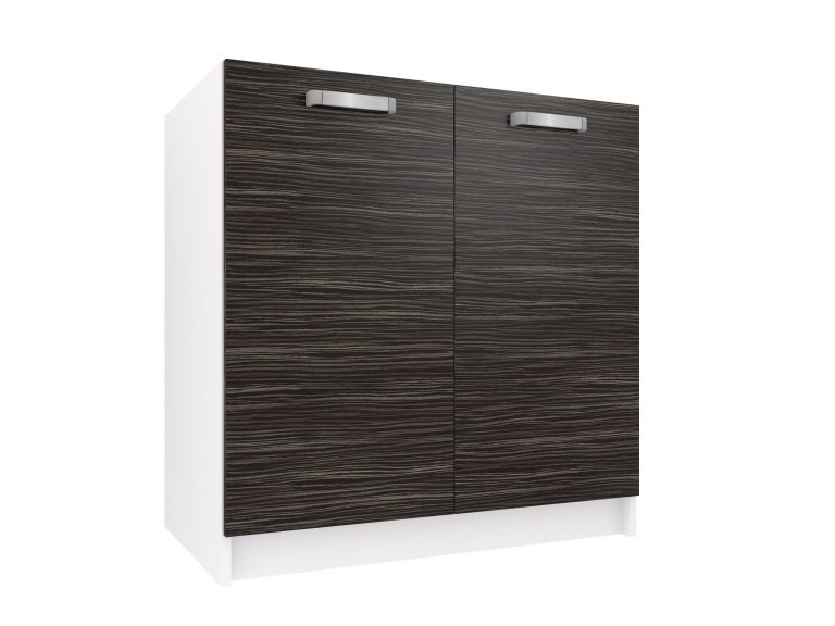 Mobile da cucina Belini con lavello 80 cm ebano reale senza piano di lavoro Produttore TOR SDZ80/0/WT/HK/0/U