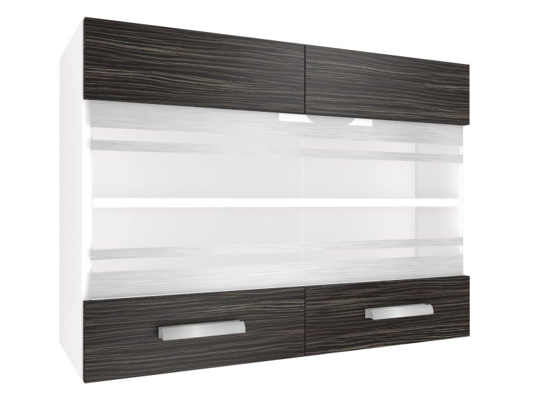 Mobile da cucina Belini superiore 80 cm ebano reale Produttore TOR SGW80/2/WT/HK/0/T

