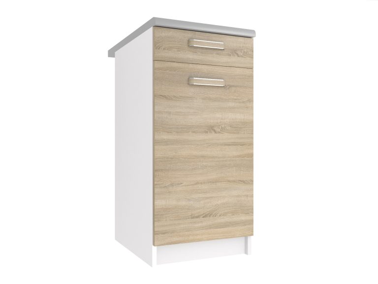 Mobile da cucina Belini inferiore con cassetti 40 cm rovere sonoma senza piano di lavoro Produttore TOR SDSZ1-40/1/WT/DS/BB/F