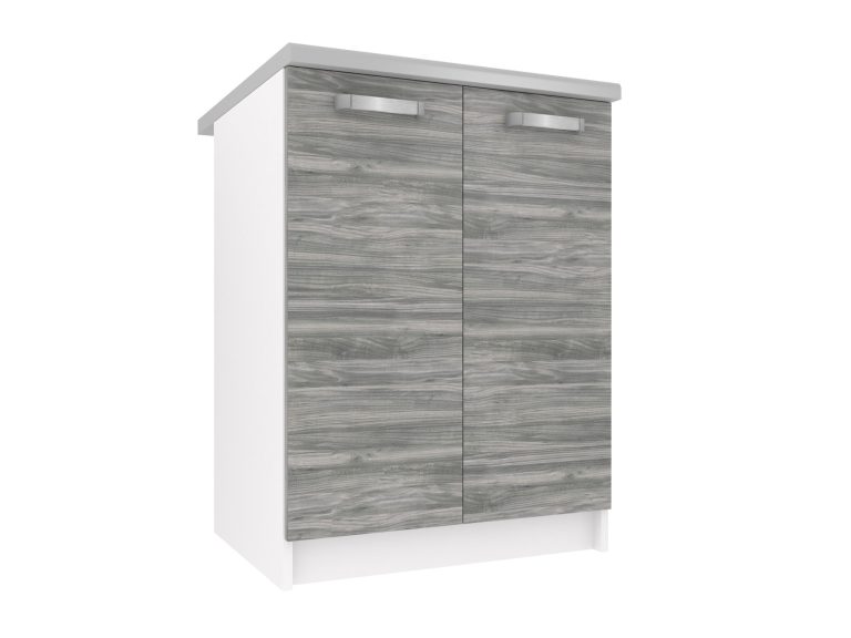 Mobile da cucina Belini inferiore 60 cm grigio antracite Glamour Wood senza piano di lavoro Produttore TOR SD2-60/0/WT/GW1/BB/U
