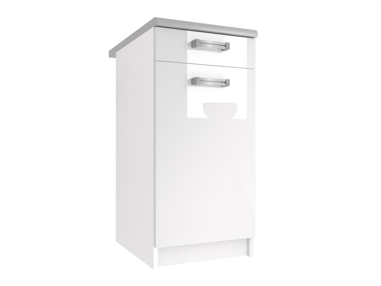 Mobile da cucina Belini inferiore con cassetti 40 cm bianco lucido senza piano di lavoro Produttore INF SDSZ1-40/1/WT/W/BB/D
