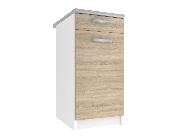 Mobile da cucina Belini inferiore con cassetti 40 cm rovere sonoma con piano di lavoro Produttore TOR SDSZ1-40/1/WT/DS/0/T