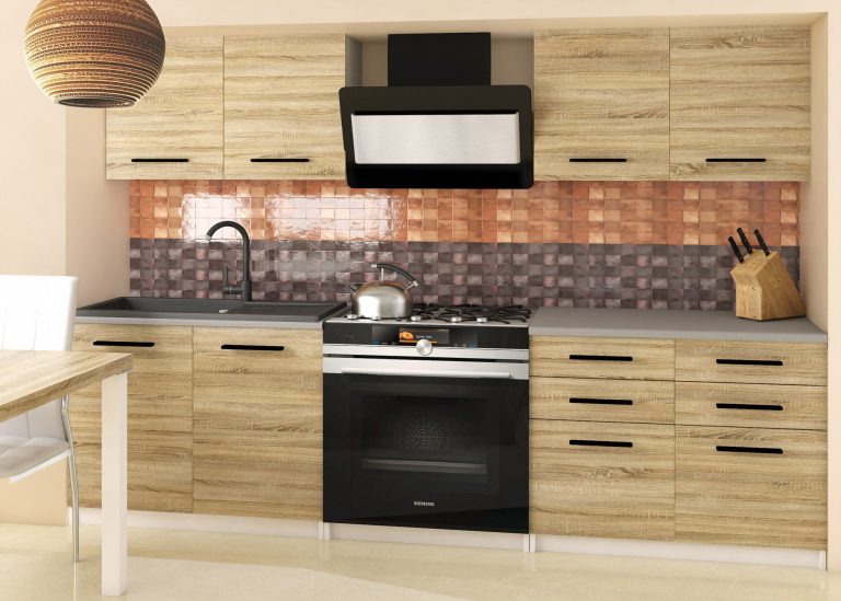 Mobili da cucina 160 cm in rovere Wotan rovere Sonoma senza piano di lavoro Produttore TOR KOMPAKTO2/2/WT/DS/BB/B1