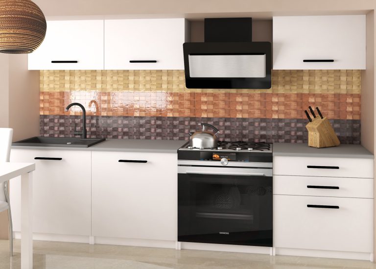Mobili da cucina 180 cm bianchi opachi con piano di lavoro Produttore TOR LAURENTINO2/3/WT/WT/0/B1
