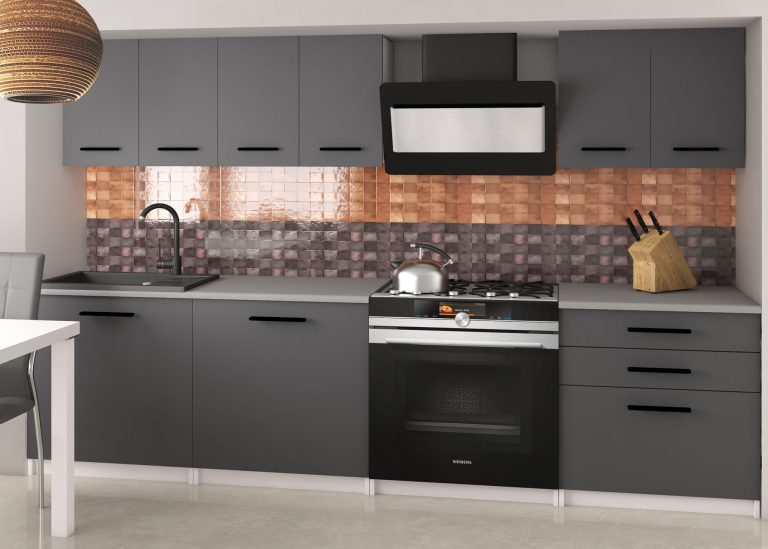 Mobili da cucina 180 cm grigio antracite grafite senza piano di lavoro Produttore TOR SONIK2/3/WT/SR/BB/B1