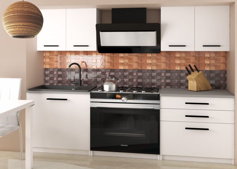 Mobili da cucina 120 cm bianchi opachi senza piano di lavoro Produttore TOR TIESTO2/2/WT/WT/BB/B1