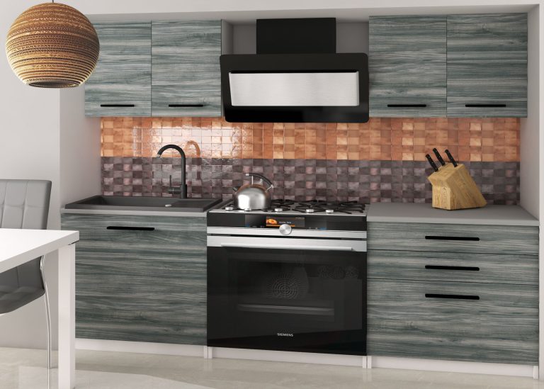Mobili da cucina 120 cm grigio antracite grafite senza piano di lavoro Produttore TOR TIESTO2/2/WT/GW1/BB/B1