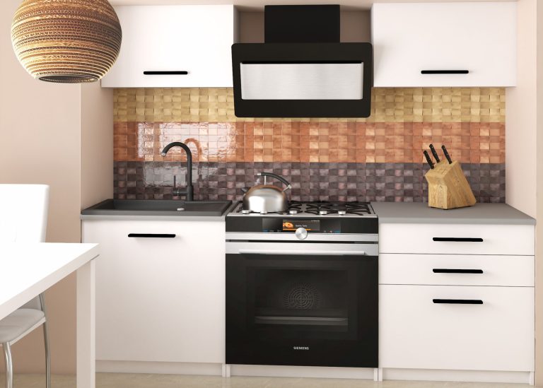 Mobili da cucina 120 cm bianchi opachi con piano di lavoro Produttore TOR VULCANO2/3/WT/WT/0/B1