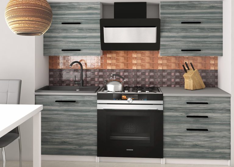 Mobili da cucina 120 cm grigio antracite grafite senza piano di lavoro Produttore TOR ELEGANTA2/2/WT/GW1/BB/B1