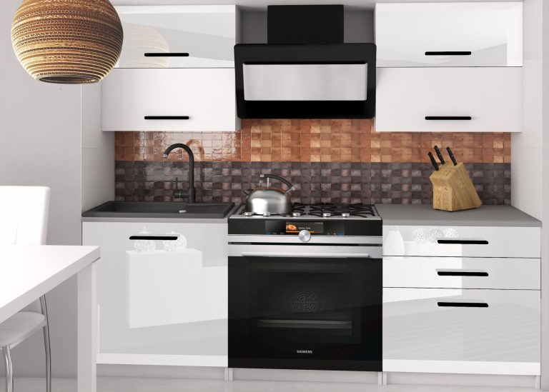 Mobili da cucina 120 cm bianco lucido bianco opaco senza piano di lavoro Produttore INF ELEGANTA2/2/WT/WWTW/BB/B1